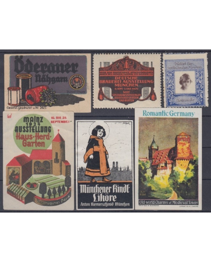 F-EX8882 ALEMANIA GERMANY DEUTSCHLAND CINDERELLA MH - NO GUM STAMP LOT.