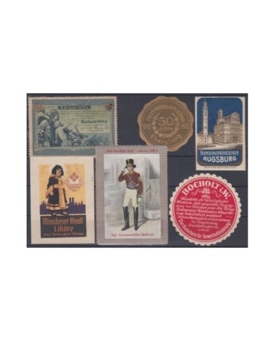 F-EX8887 ALEMANIA GERMANY DEUTSCHLAND CINDERELLA MH - NO GUM STAMP LOT.