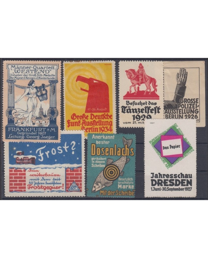 F-EX8890 ALEMANIA GERMANY DEUTSCHLAND CINDERELLA MH - NO GUM STAMP LOT.