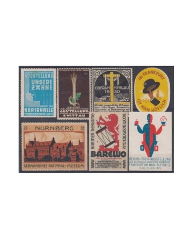 F-EX8892 ALEMANIA GERMANY DEUTSCHLAND CINDERELLA MH - NO GUM STAMP LOT.