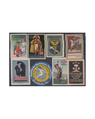 F-EX8893 ALEMANIA GERMANY DEUTSCHLAND CINDERELLA MH - NO GUM STAMP LOT.