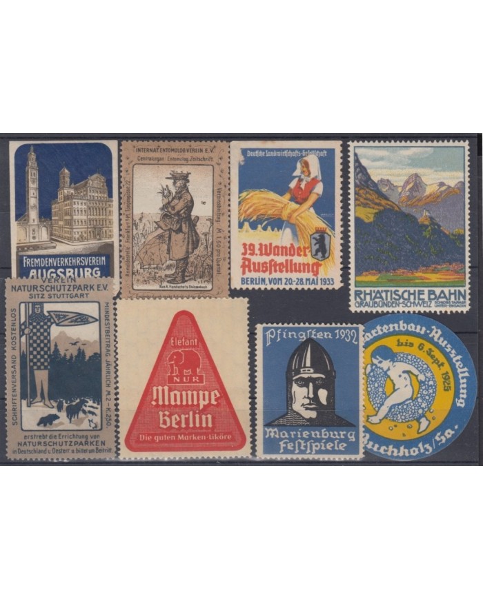F-EX8895 ALEMANIA GERMANY DEUTSCHLAND CINDERELLA MH - NO GUM STAMP LOT.