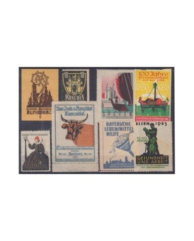 F-EX8896 ALEMANIA GERMANY DEUTSCHLAND CINDERELLA MH - NO GUM STAMP LOT.
