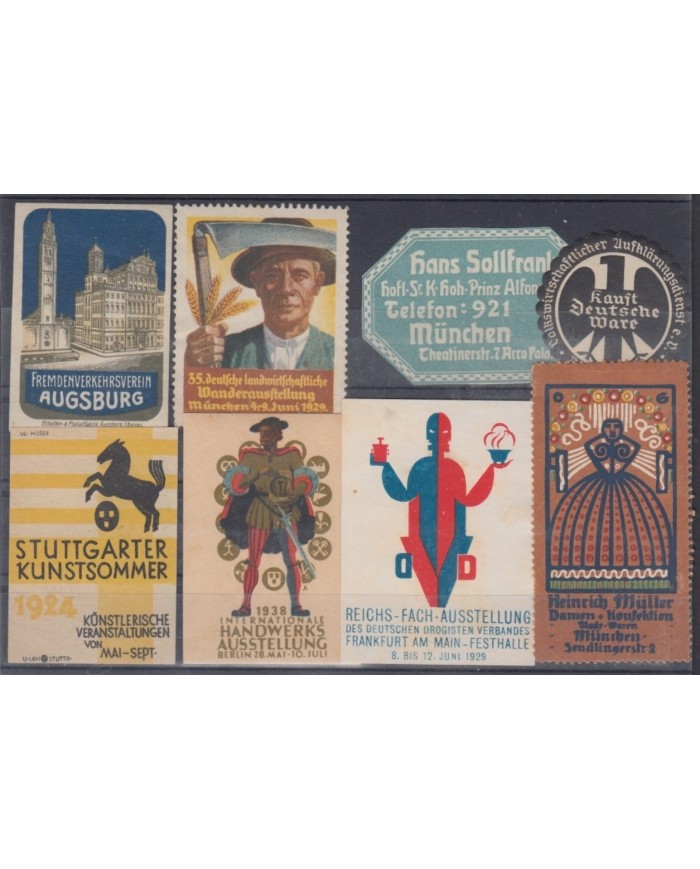 F-EX8898 ALEMANIA GERMANY DEUTSCHLAND CINDERELLA MH - NO GUM STAMP LOT.