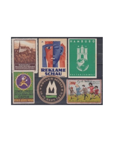 F-EX8901 ALEMANIA GERMANY DEUTSCHLAND CINDERELLA MH - NO GUM STAMP LOT.