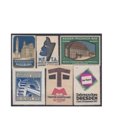F-EX8903 ALEMANIA GERMANY DEUTSCHLAND CINDERELLA MH - NO GUM STAMP LOT.