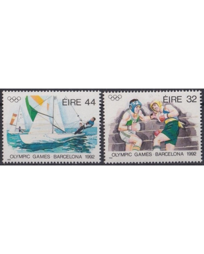 F-EX31268 EIRE IRELAND MNH 1992 OLYMPIC GAMES BARCELONA SAILING BOXING.