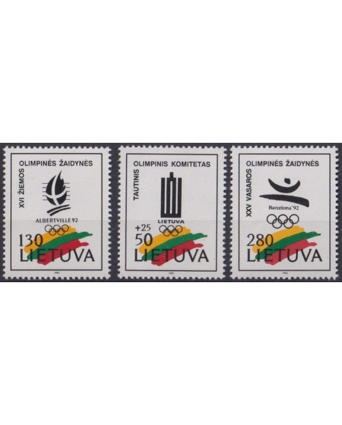 F-EX31270 LIETUVA LITHUANIA MNH 1992 OLYMPIC GAMES BARCELONA.
