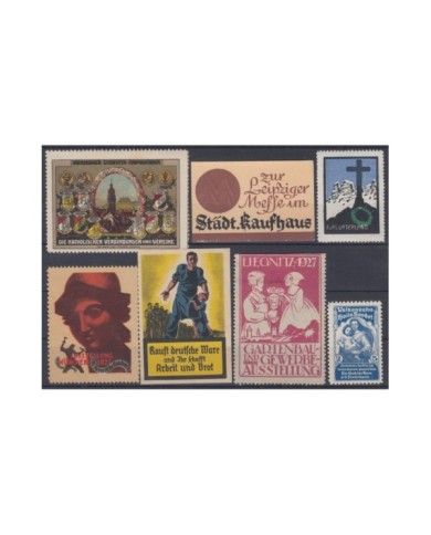 F-EX8908 ALEMANIA GERMANY DEUTSCHLAND CINDERELLA MH - NO GUM STAMP LOT.