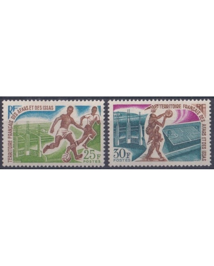 F-EX31339 AFARS ET DES ISSAS MNH 1970 OLYMPIC GAMES BASKET SOCCER