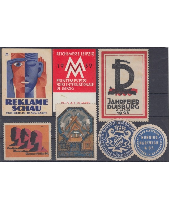 F-EX8910 ALEMANIA GERMANY DEUTSCHLAND CINDERELLA MH - NO GUM STAMP LOT.