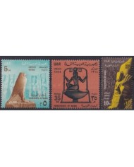 F-EX31693 EGYPT UAR MNH 1963 SAVING ABU SIMBEL MONUMENTS ARCHEOLOGY ANCIENT ART UNESCO.