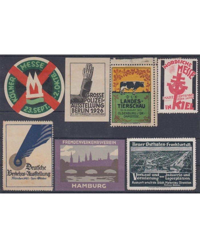 F-EX8912 ALEMANIA GERMANY DEUTSCHLAND CINDERELLA MH - NO GUM STAMP LOT.