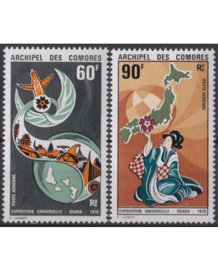 F-EX31759 COMORES COMOROS MNH 1970 JAPAN OSAKA WORLD EXPO ARCHITECTURE ART.
