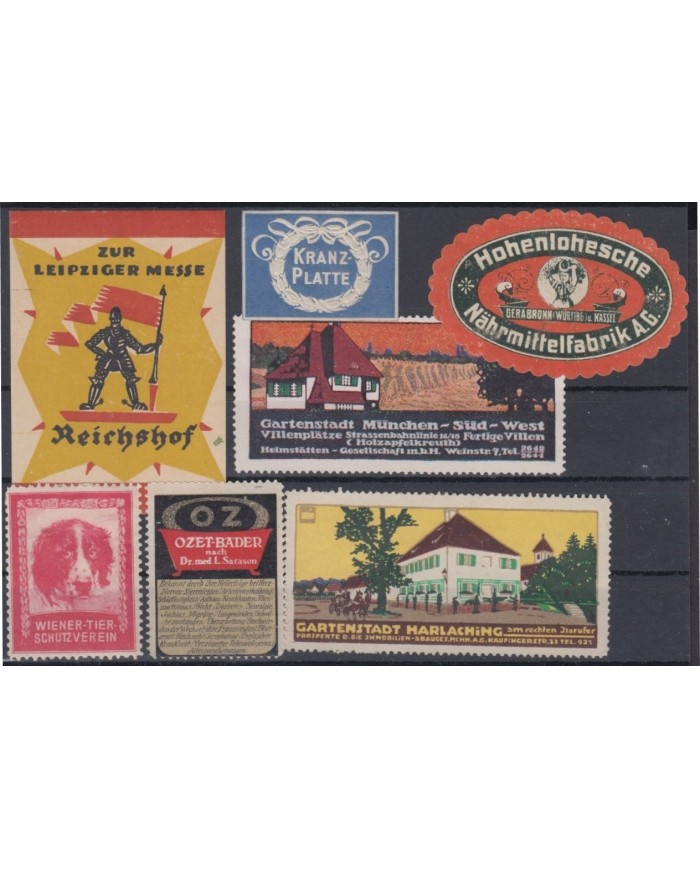 F-EX8917 ALEMANIA GERMANY DEUTSCHLAND CINDERELLA MH - NO GUM STAMP LOT.