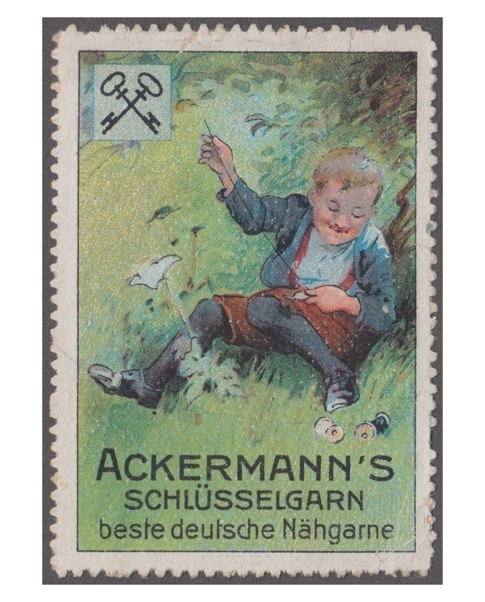 F-EX8966 ALEMANIA GERMANY DEUTSCHLAND CINDERELLA NADELN STAMP 35x50mm. NO GUM.