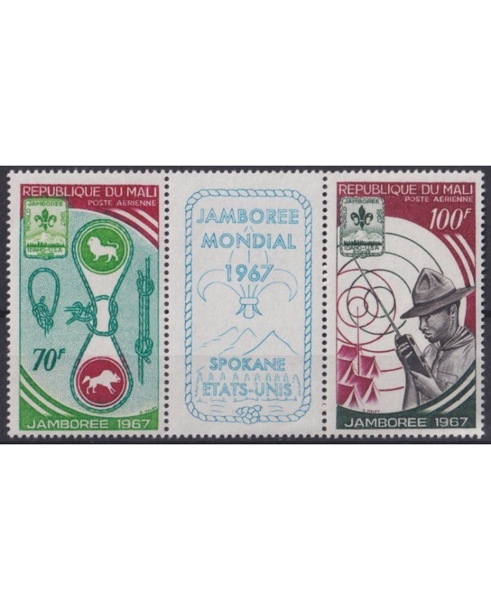 F-EX32026 MALI MNH 1967 WORLD JAMBOREE SCOUTING SPOKANE US BOYS SCOUTS.