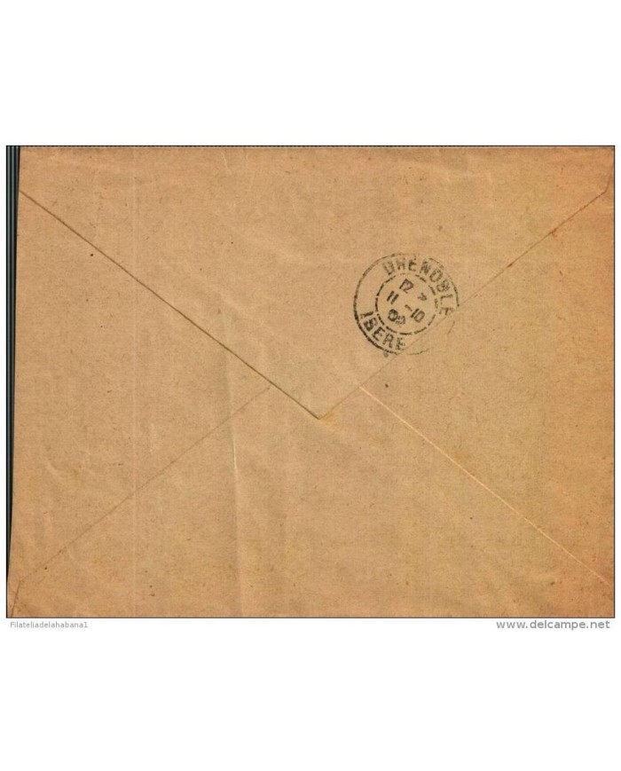 F-EX 520 SPAIN ESPAÑA OLD  COVER HOTEL DE ITALIANOS. GERONA. CATALUÑA. 1902