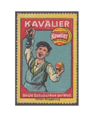F-EX8970 ALEMANIA GERMANY KAVALIER CINDERELLA BETUN OF SHOES STAMP 38x56mm. NO GUM.