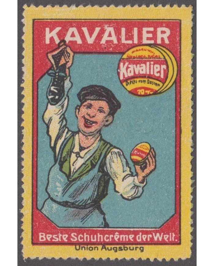 F-EX8970 ALEMANIA GERMANY KAVALIER CINDERELLA BETUN OF SHOES STAMP 38x56mm. NO GUM.