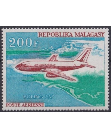 F-EX32010 MADAGASCAR MNH 1970 500fr AVION AIRPLANE BOEING 737.