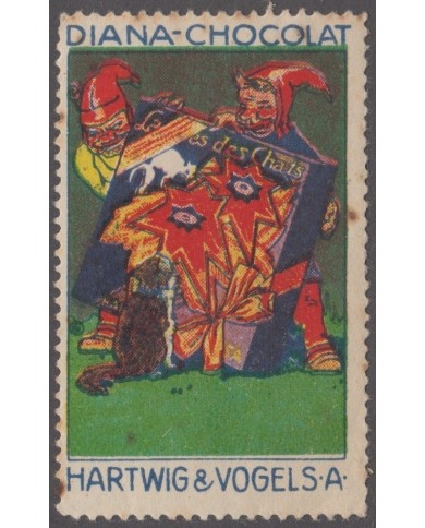 F-EX8974 ALEMANIA GERMANY DEUTSCHLAND CINDERELLA CHOCOLAT STAMP 35x55mm. NO GUM.