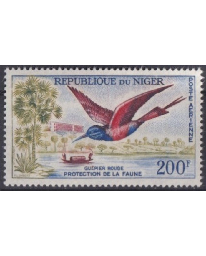 F-EX31845 NIGER MNH 1961 NATURE WILDLIFE PROTECTION BIRD AVES PAJAROS OISEAUX.