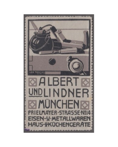 F-EX8991 ALEMANIA GERMANY DEUTSCHLAND CINDERELLA HARDWARE STORE STAMP 43x75mm. NO GUM.