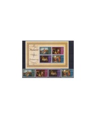 F-EX29842 MALAWI MNH 1997 RELIGION ART CHRISTMAS NAVIDAD ARTE ORCAGNA CRIVELLI.