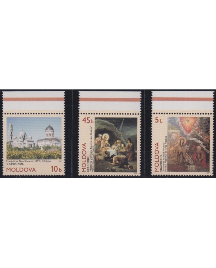 F-EX30063 MOLDALVIA MOLDOVA MNH 1997 RELIGION ART CHRISTMAS NAVIDAD ARTE.