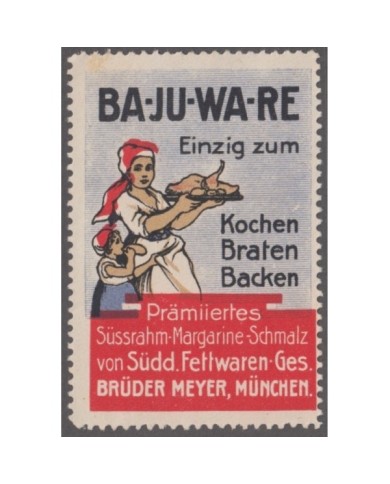 F-EX9010 ALEMANIA GERMANY DEUTSCHLAND CINDERELLA TOBACCO CIGARS STAMP 36x55mm. NO GUM.