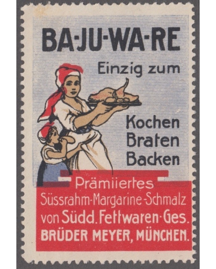 F-EX9010 ALEMANIA GERMANY DEUTSCHLAND CINDERELLA TOBACCO CIGARS STAMP 36x55mm. NO GUM.