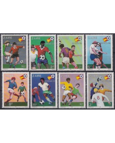 F-EX31325 ZAIRE MNH 1981 SPAIN SOCCER WORLD CUP FOOTBALL FUTBOL.