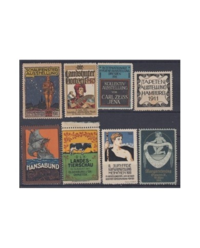 F-EX9017 ALEMANIA GERMANY DEUTSCHLAND CINDERELLA STAMPS LOT 1911. MH- NO GUM.