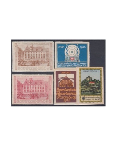 F-EX9018 ALEMANIA GERMANY DEUTSCHLAND CINDERELLA STAMPS LOT 1913. MH- NO GUM.
