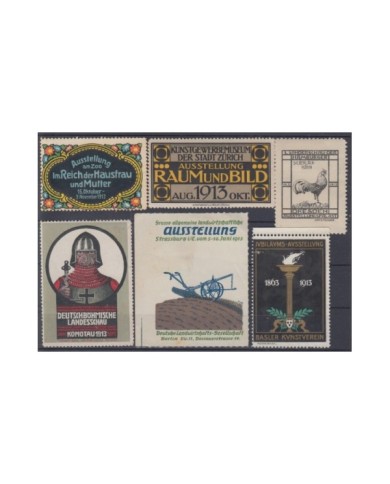 F-EX9019 ALEMANIA GERMANY DEUTSCHLAND CINDERELLA STAMPS LOT 1913. MH- NO GUM.