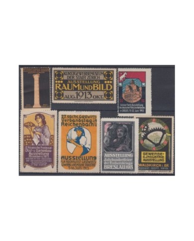 F-EX9021 ALEMANIA GERMANY DEUTSCHLAND CINDERELLA STAMPS LOT 1913. MH- NO GUM.