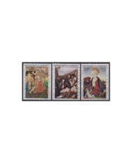 F-EX31994 DAHOMEY MNH 1969 ART PAINTING MEDIEVAL ANGELS & MADONNAS.