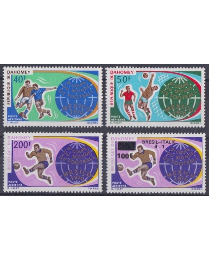 F-EX31996 DAHOMEY MNH 1970 MEXICO SOCCER WORLD CUP FOOTBALL FUTBOL.