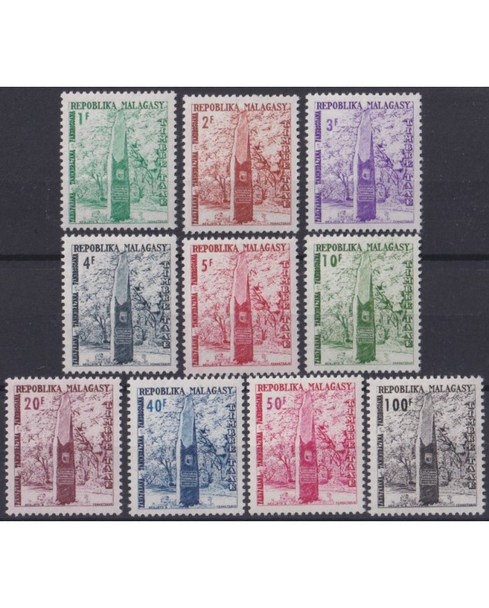 F-EX32011 MADAGASCAR MNH 1962 POSTAGE DUE TIMBRE TAXE MONUMENT.