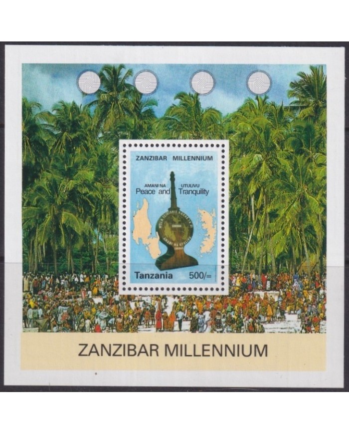 F-EX33726 TANZANIA MNH ZANZIBAR MILLENNIUM PEACE & TRANQUILITY.