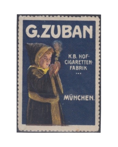 F-EX9046 ALEMANIA GERMANY DEUTSCHLAND CINDERELLA G. ZUBAN. TOBACCO CIGARS NO GUM