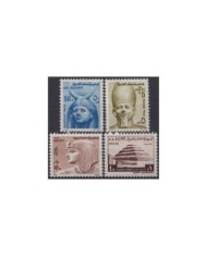 F-EX33608 EGYPT EGIPTO MNH 1973 SAVE PHILAE MONUMENT ARCHEOLOGY ARCHITECTURE.