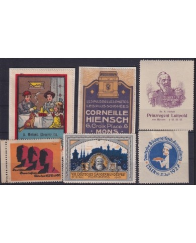 F-EX9109 GERMANY OLD ROYAL CINDERELLA LOT. MH- NO GUM.