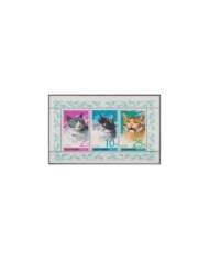 F-EX33198 KOREA MNH 1977 CATS GATOS FELINES.