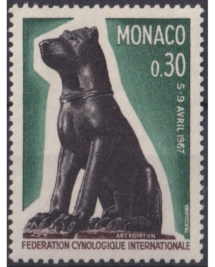 F-EX33220 MONACO MNH 1967 DOG PERROS INTERNATIONAL DOG SHOW.