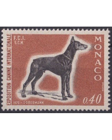 F-EX33221 MONACO MNH 1970 DOG PERROS INTERNATIONAL DOG SHOW.