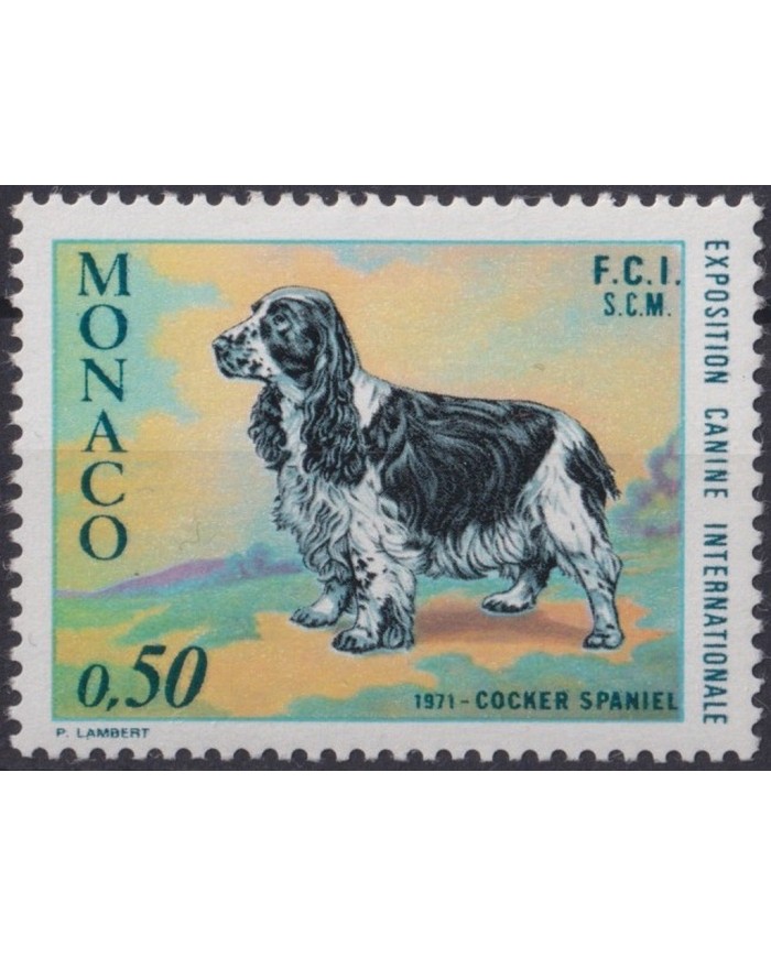 F-EX33222 MONACO MNH 19671 DOG PERROS INTERNATIONAL DOG SHOW.
