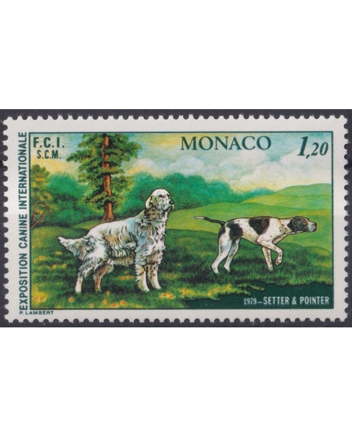 F-EX33227 MONACO MNH 1979 DOG PERROS INTERNATIONAL DOG SHOW.