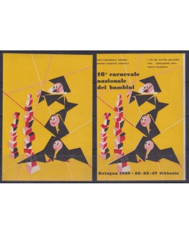 F-EX9133 ITALY CINDERELLA 1968. CHILDREN CARNIVALE CARNIVAL. ERROR. NO BLACK MNH